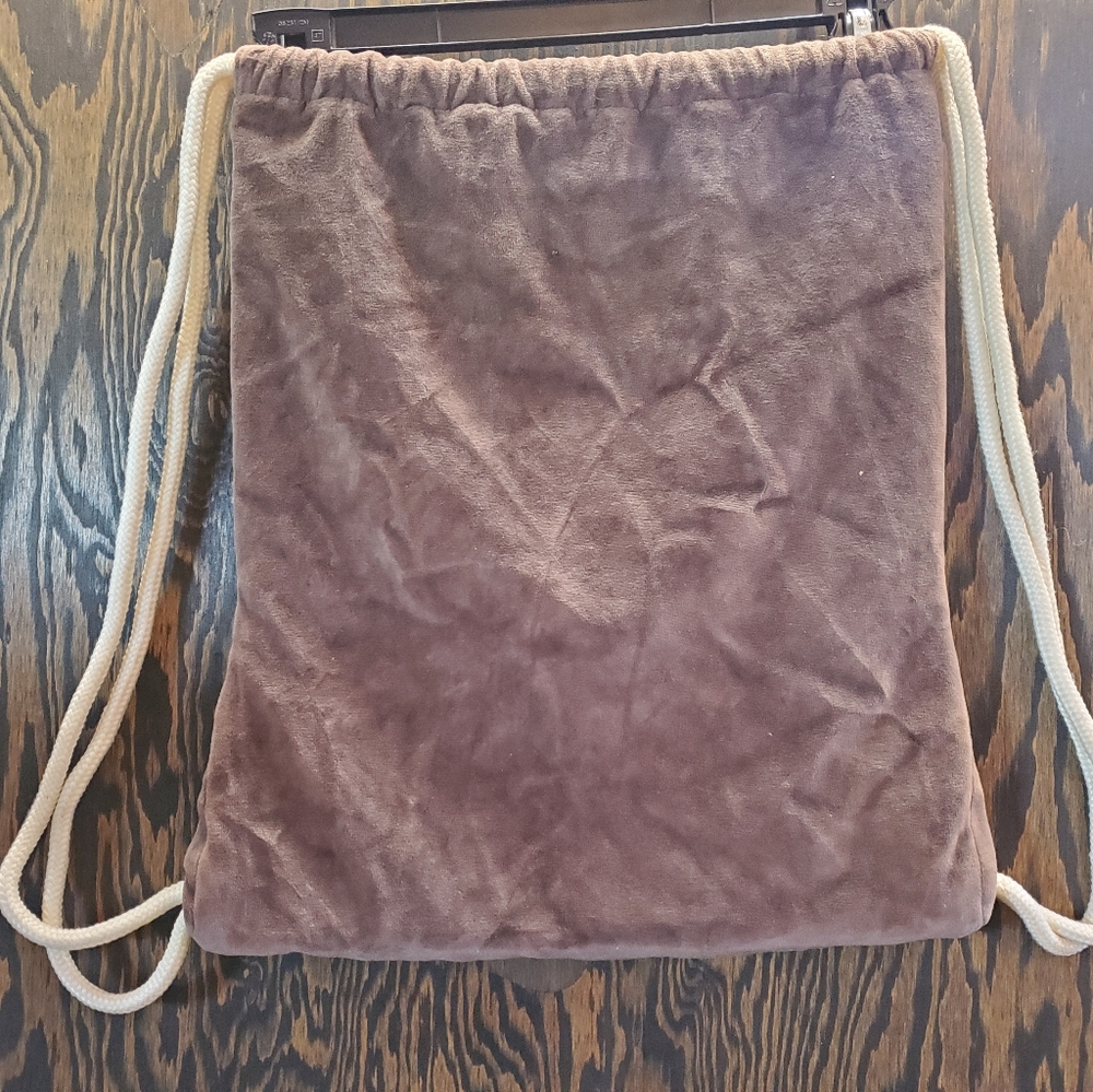 Vintage Nike Velour Drawstring Bag Backpack Pouch - Picture 2 of 6